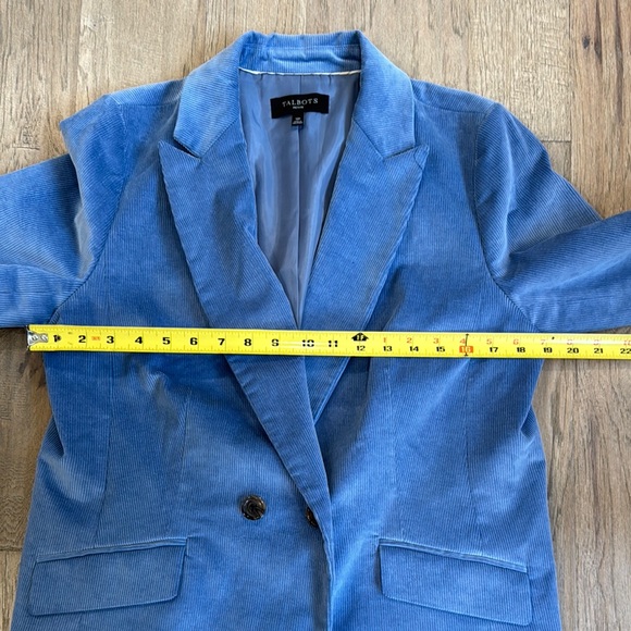 Talbots Double Breasted Corduroy Blazer Size 12P - Picture 8 of 14
